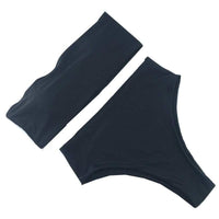 BAUDOUIN HIGH WAISTED BIKINI BOTTOM IN LIQUORICE BLACK - PINKCOLADA