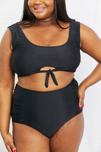 SANIBEL HIGH WAISTED BLACK BIKINI SET