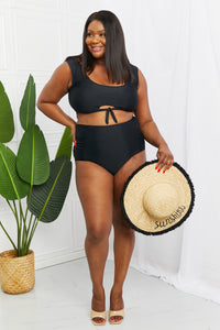 SANIBEL HIGH WAISTED BLACK BIKINI SET