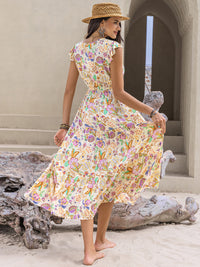 RUCHINA PASTEL YELLOW DRESS
