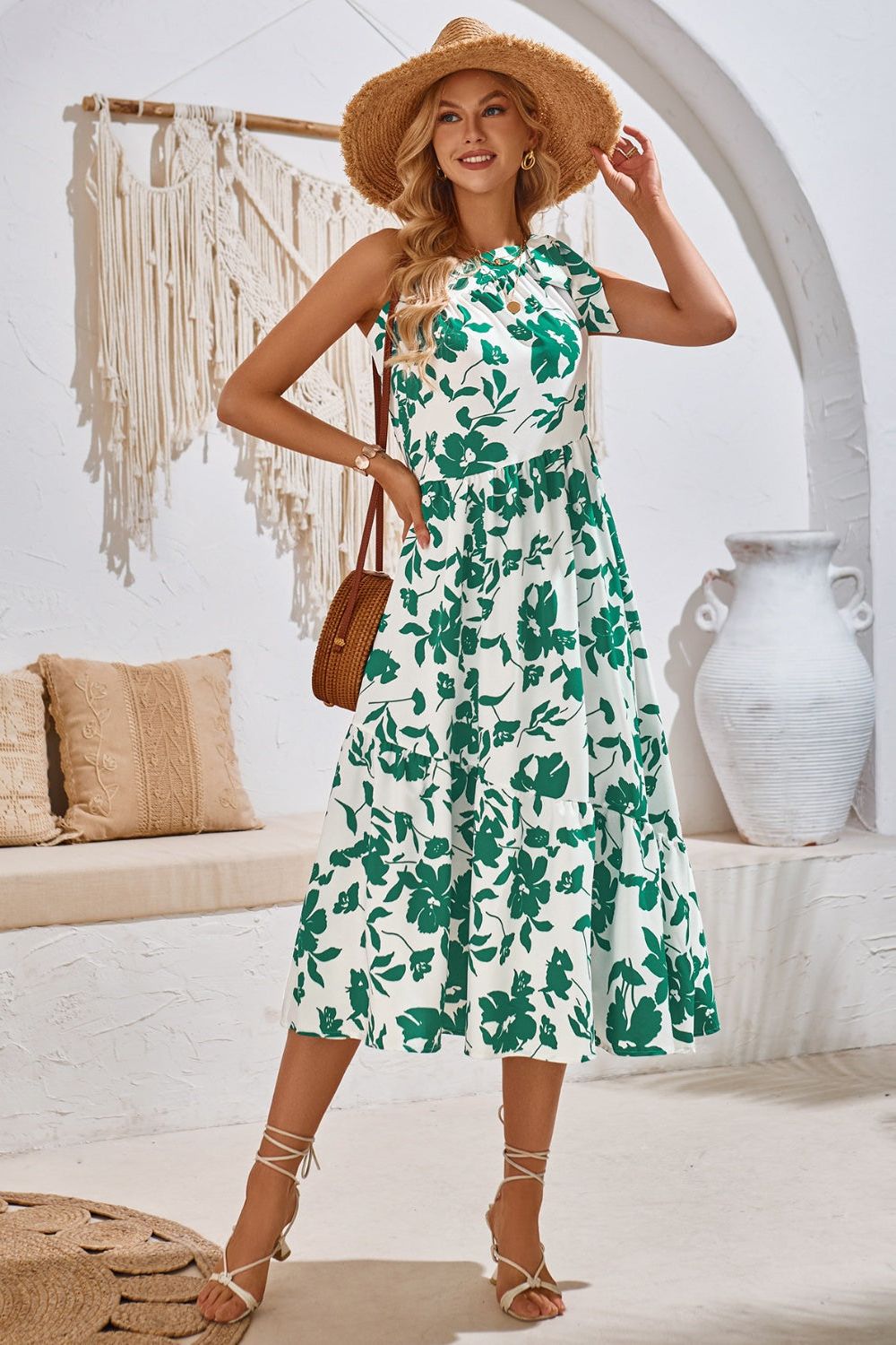 VIOLETTA SUMMER MIDI DRESS