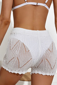 STRING CUT COVER UP BEACH SHORTS