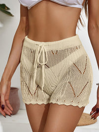 STRING CUT COVER UP BEACH SHORTS