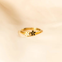 FLOWER RING 925 ENAMEL