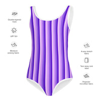 SOFIA KIDS SWIMSUIT - PURPLE STRIPES