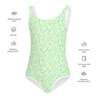 SOFIA KIDS SWIMSUIT - GARDEN PARTY SKY BLUE FLORALS