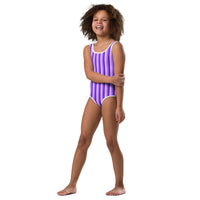 SOFIA KIDS SWIMSUIT - PURPLE STRIPES