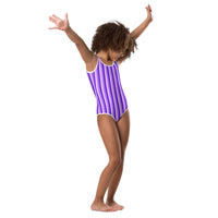 SOFIA KIDS SWIMSUIT - PURPLE STRIPES