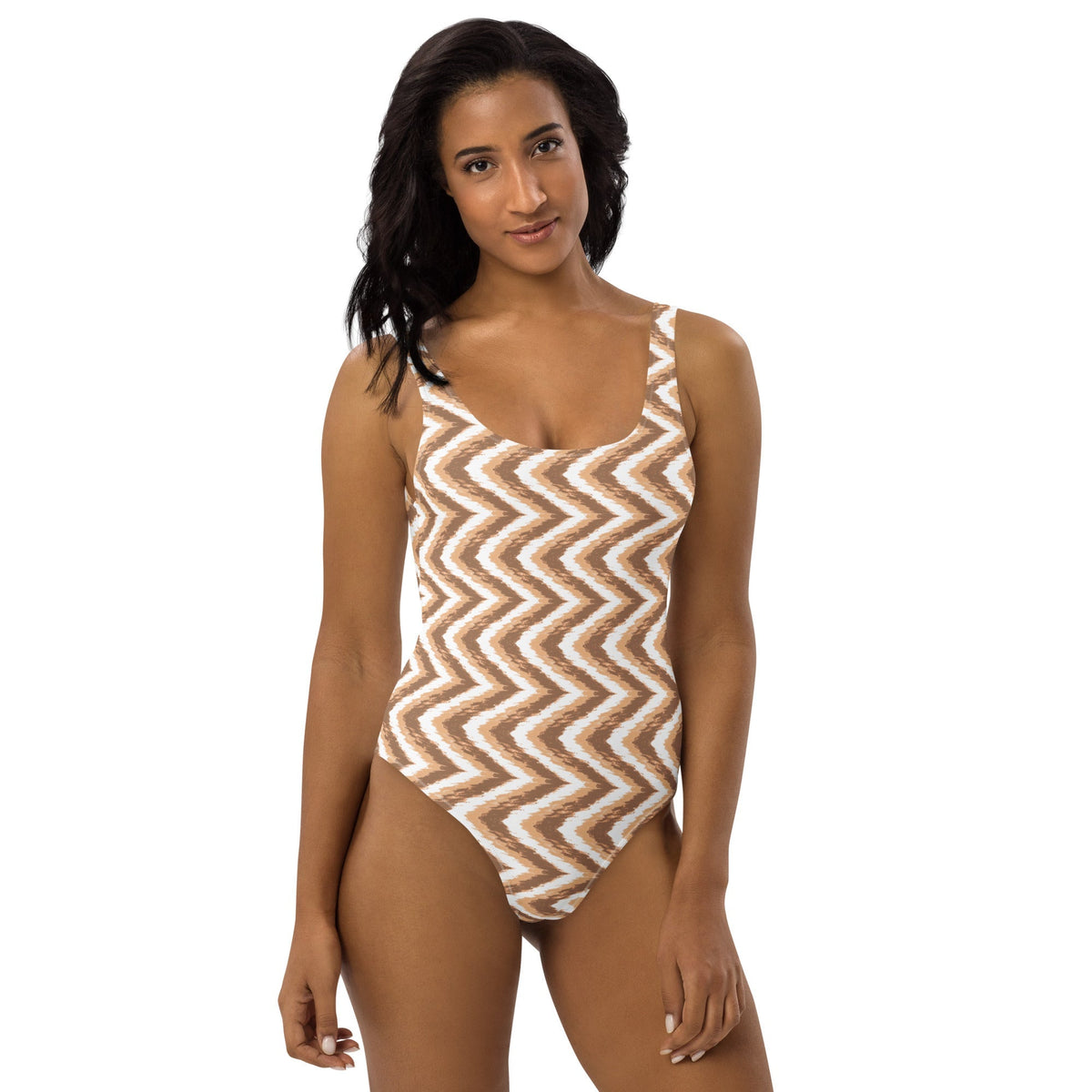 FLORIDA ECO ONE PIECE SWIMSUIT - ZIG CHOCOLATE