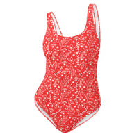 FLORIDA ECO ONE PIECE SWIMSUIT - RED GARDEN