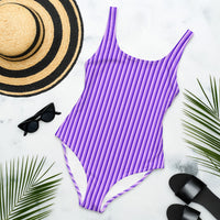 FLORIDA ECO ONE PIECE SWIMSUIT - PURPLE STRIPES