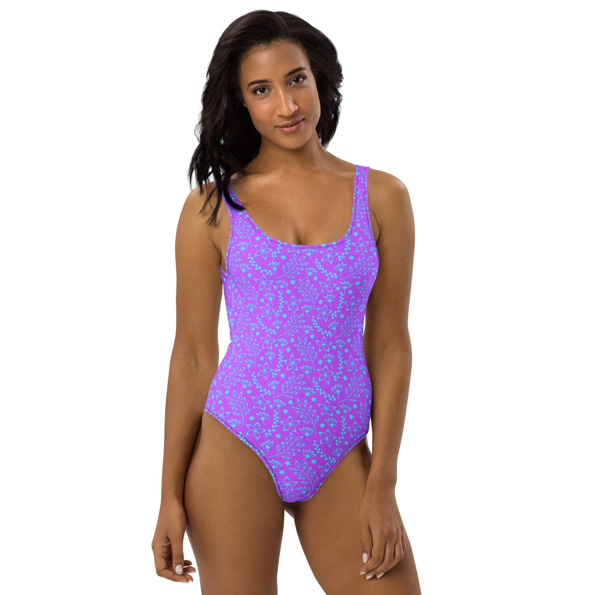 FLORIDA ECO ONE PIECE SWIMSUIT - PURPLE GARDEN