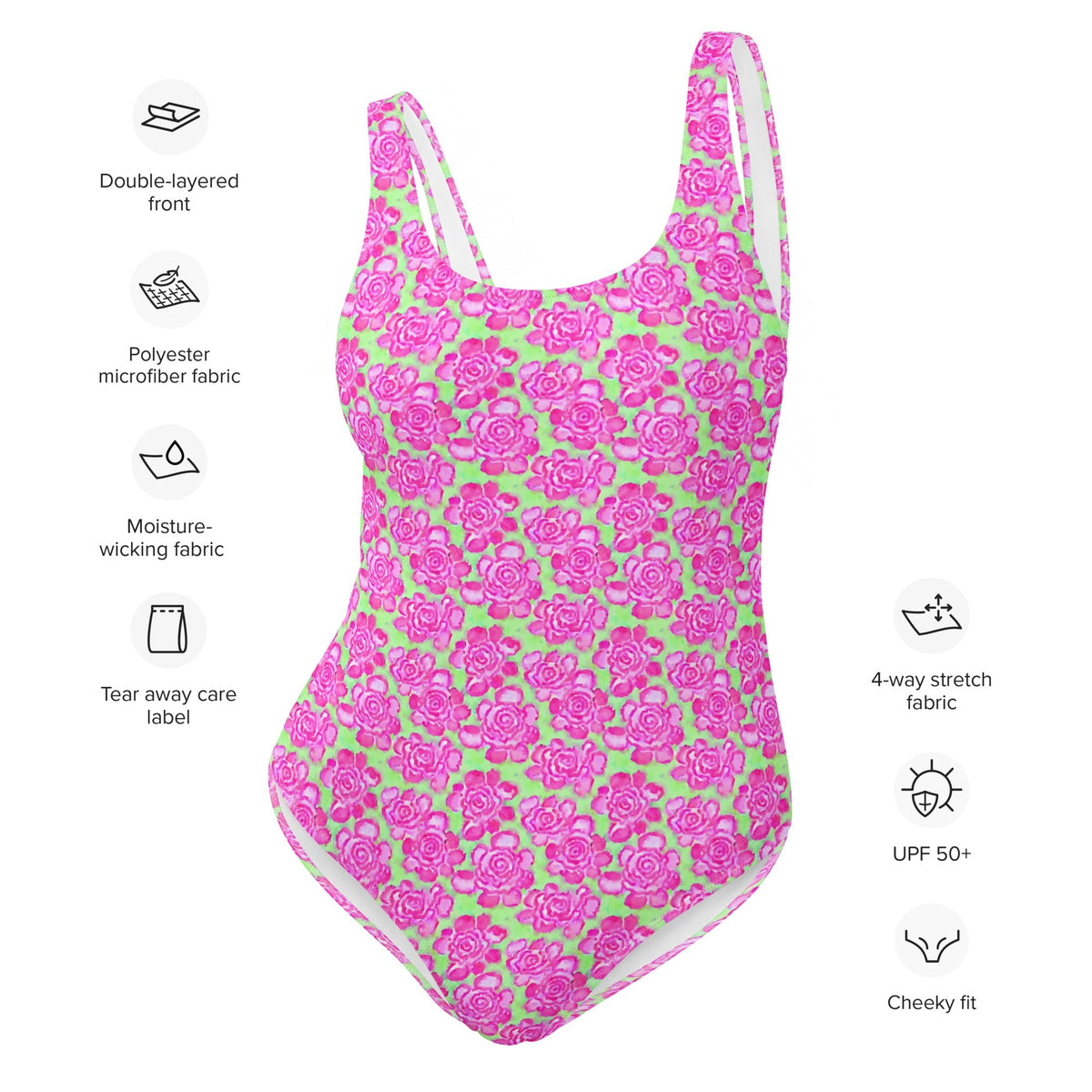 FLORIDA ECO ONE PIECE SWIMSUIT - PINKLIMA BLOOMS