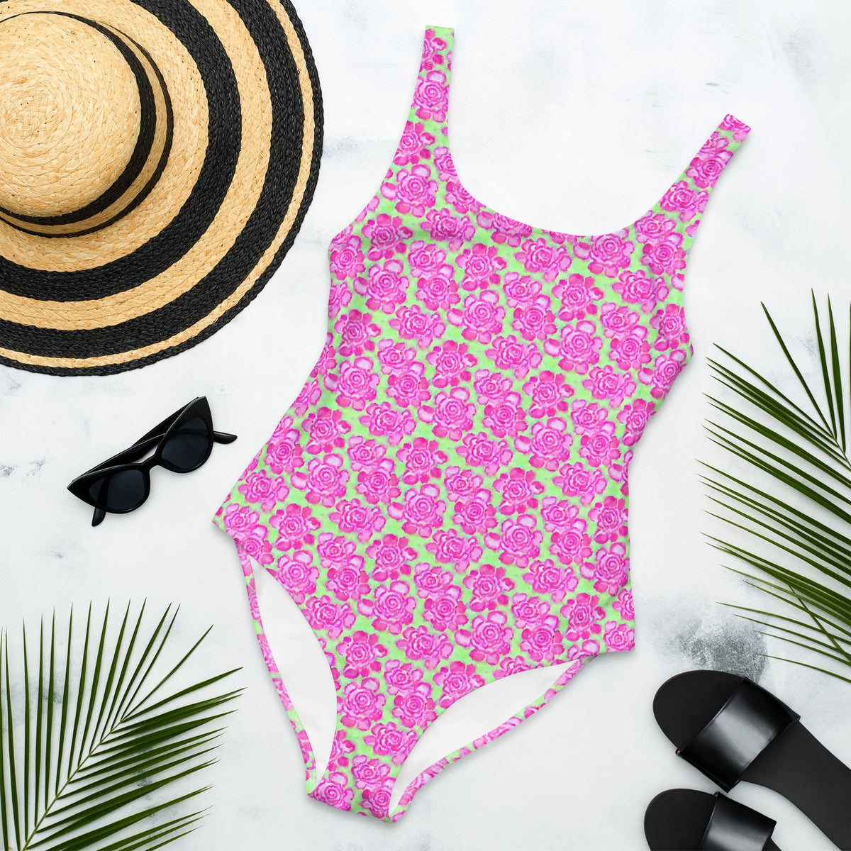 FLORIDA ECO ONE PIECE SWIMSUIT - PINKLIMA BLOOMS