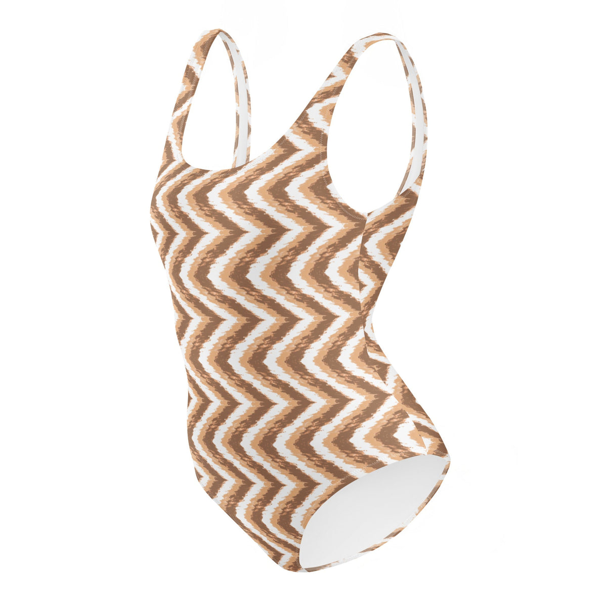 FLORIDA ECO ONE PIECE SWIMSUIT - ZIG CHOCOLATE