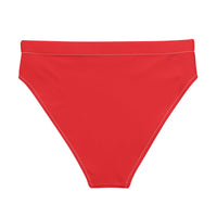 MIAMI ECO HIGH WAISTED BIKINI BOTTOM | RED