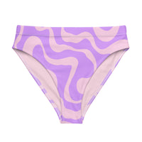 MIAMI ECO HIGH WAISTED BIKINI BOTTOM | PINK SWIRL