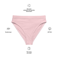 MIAMI ECO HIGH WAISTED BIKINI BOTTOM | BLUSH PINK