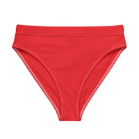 MIAMI ECO HIGH WAISTED BIKINI BOTTOM | RED