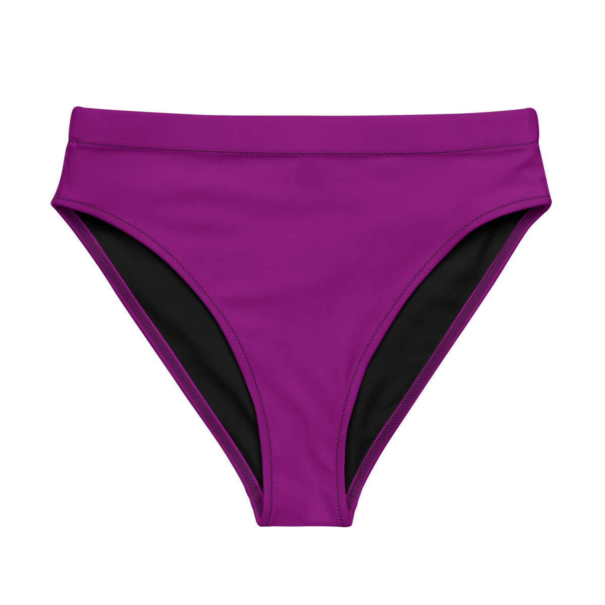 MIAMI ECO HIGH WAISTED BIKINI BOTTOM - BERRY PURPLE