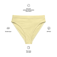 MIAMI ECO HIGH WAISTED BIKINI BOTTOM - BANANA YELLOW