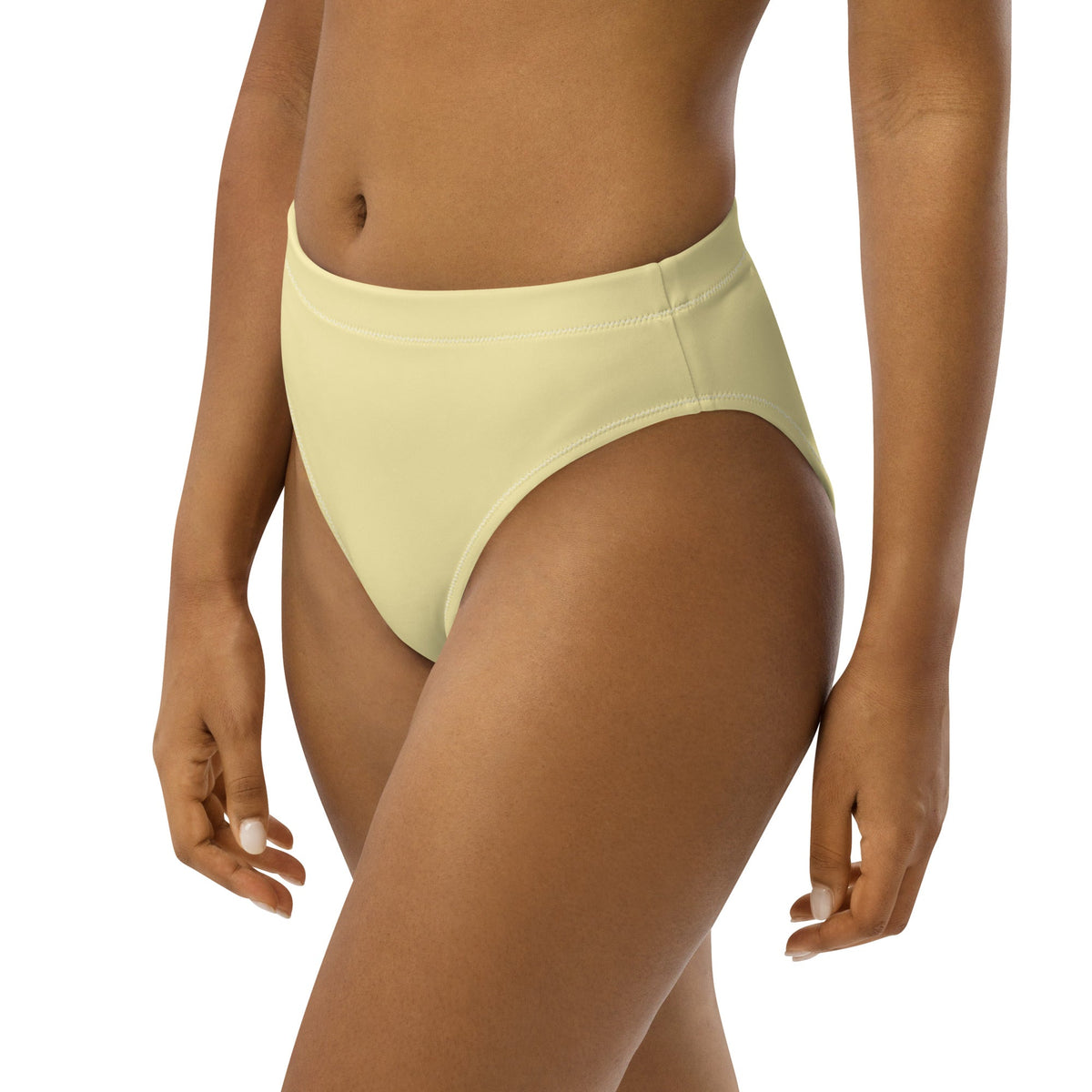 MIAMI ECO HIGH WAISTED BIKINI BOTTOM - BANANA YELLOW