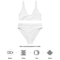 BERMUDA HIGH WAISTED BIKINI SET ECO - WHITE