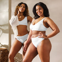 BERMUDA HIGH WAISTED BIKINI SET ECO - WHITE