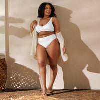 BERMUDA HIGH WAISTED BIKINI SET ECO - WHITE