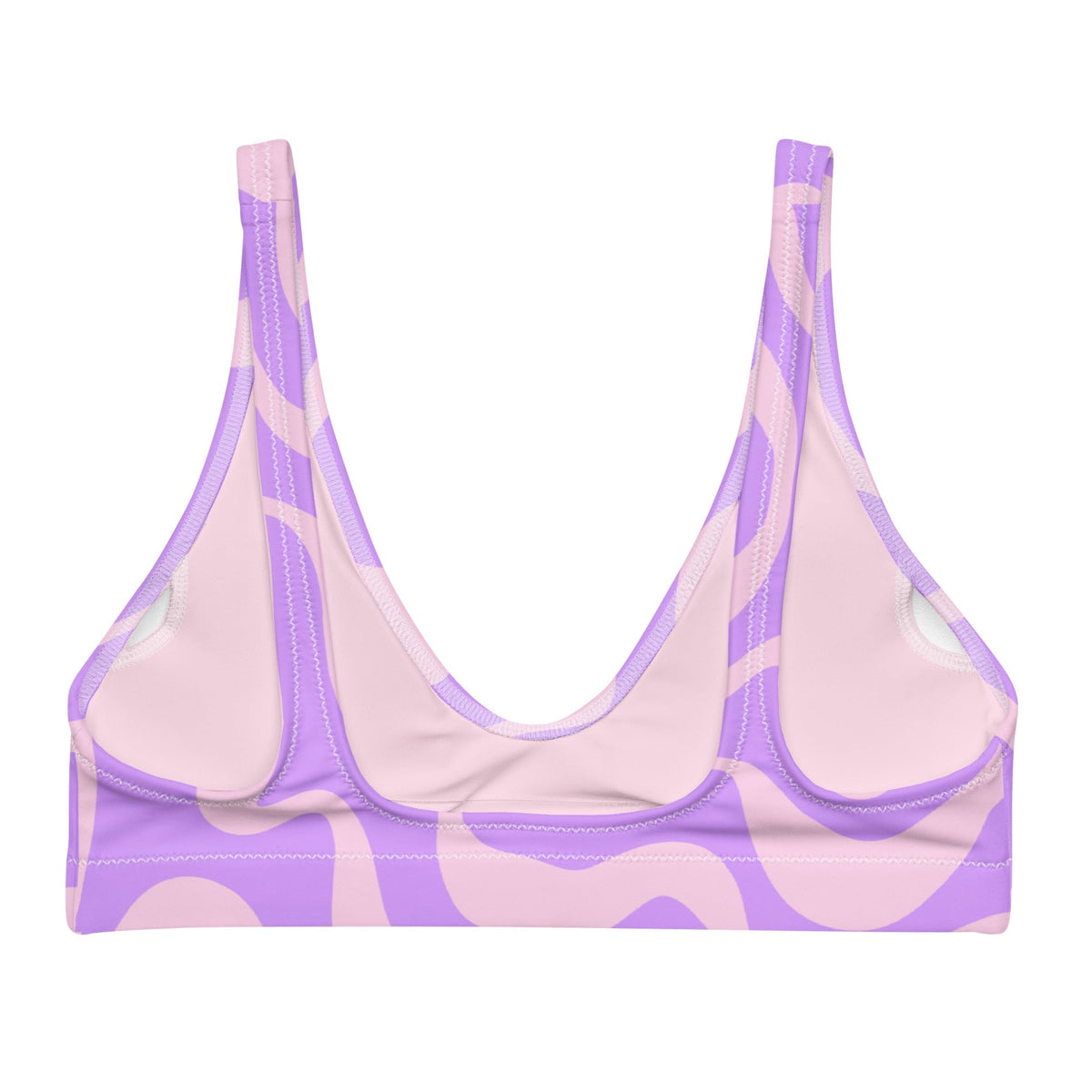 BELLA ECO PADDED BIKINI TOP - PURPLE SWIRLSA