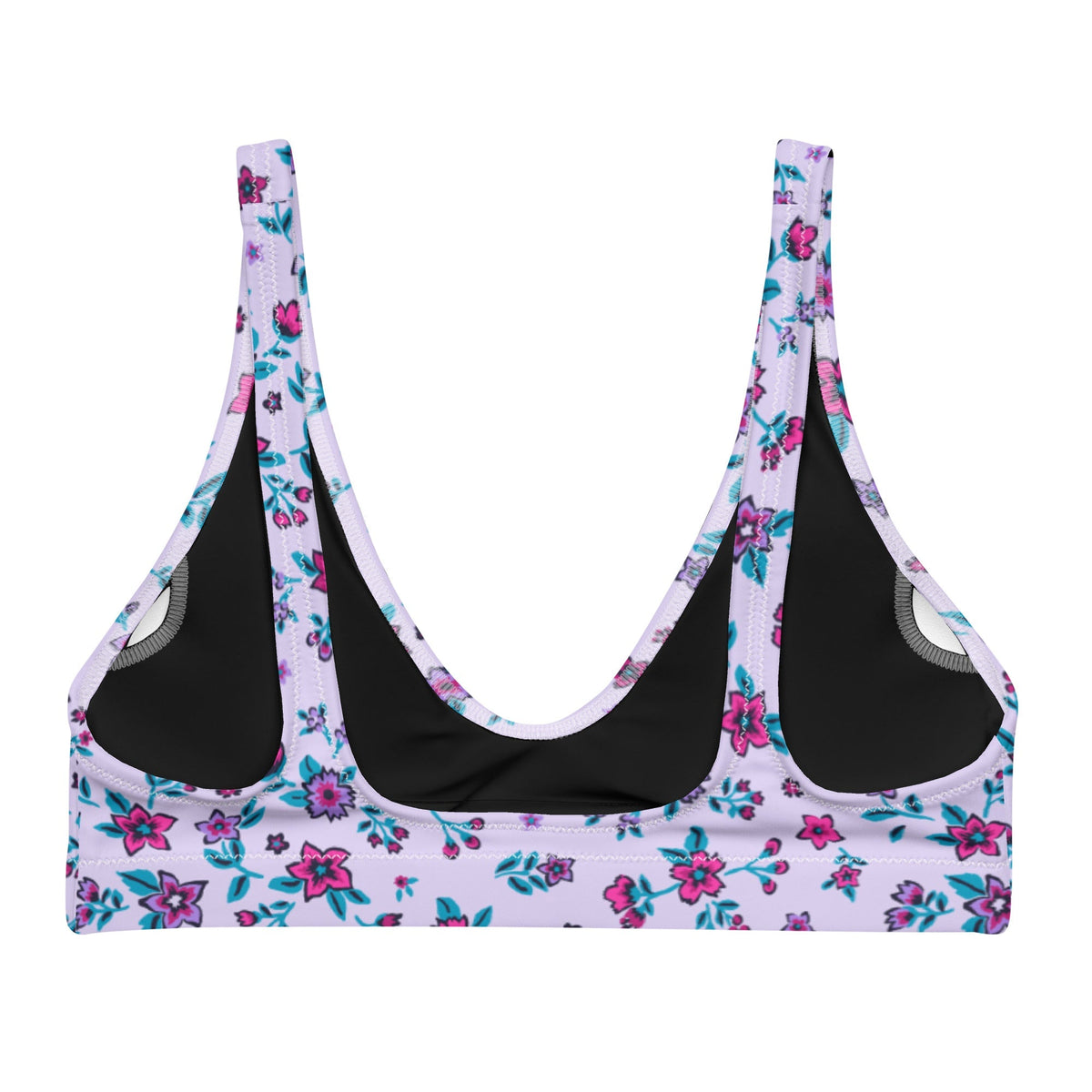 BELLA ECO PADDED BIKINI TOP | LILAC GARDEN