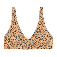 BELLA ECO PADDED BIKINI TOP | ORANGE LEOPARD