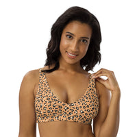 BELLA ECO PADDED BIKINI TOP | ORANGE LEOPARD