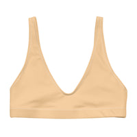 BELLA ECO PADDED BIKINI TOP | PASTEL MANDARIN