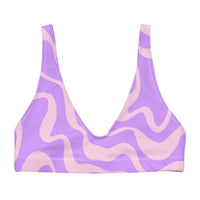 BELLA ECO PADDED BIKINI TOP - PURPLE SWIRLSA