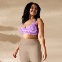 BELLA ECO PADDED BIKINI TOP - PURPLE SWIRLSA