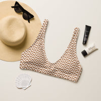 BELLA ECO PADDED BIKINI TOP - ZIG CHOCOLATE