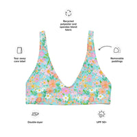 BELLA ECO PADDED BIKINI TOP - CAICOS FLORALS