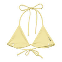 TRIANGLE STRING BIKINI TOP ECO - BANANA