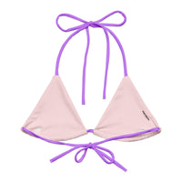 TRIANGLE STRING BIKINI TOP ECO - CANDY PURPLE