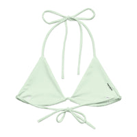 TRIANGLE STRING BIKINI TOP ECO - HONEYDEW