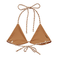 TRIANGLE STRING BIKINI TOP ECO - ZIG CHOCOLATE