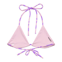 TRIANGLE STRING BIKINI TOP ECO - PURPLE SWIRLSA