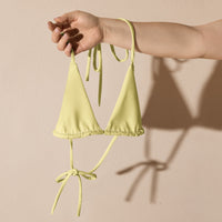 TRIANGLE STRING BIKINI TOP ECO - BANANA