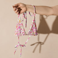 TRIANGLE STRING BIKINI TOP ECO - SUMMER BLOSSOMZ