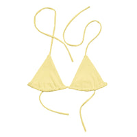 TRIANGLE STRING BIKINI TOP ECO - BANANA