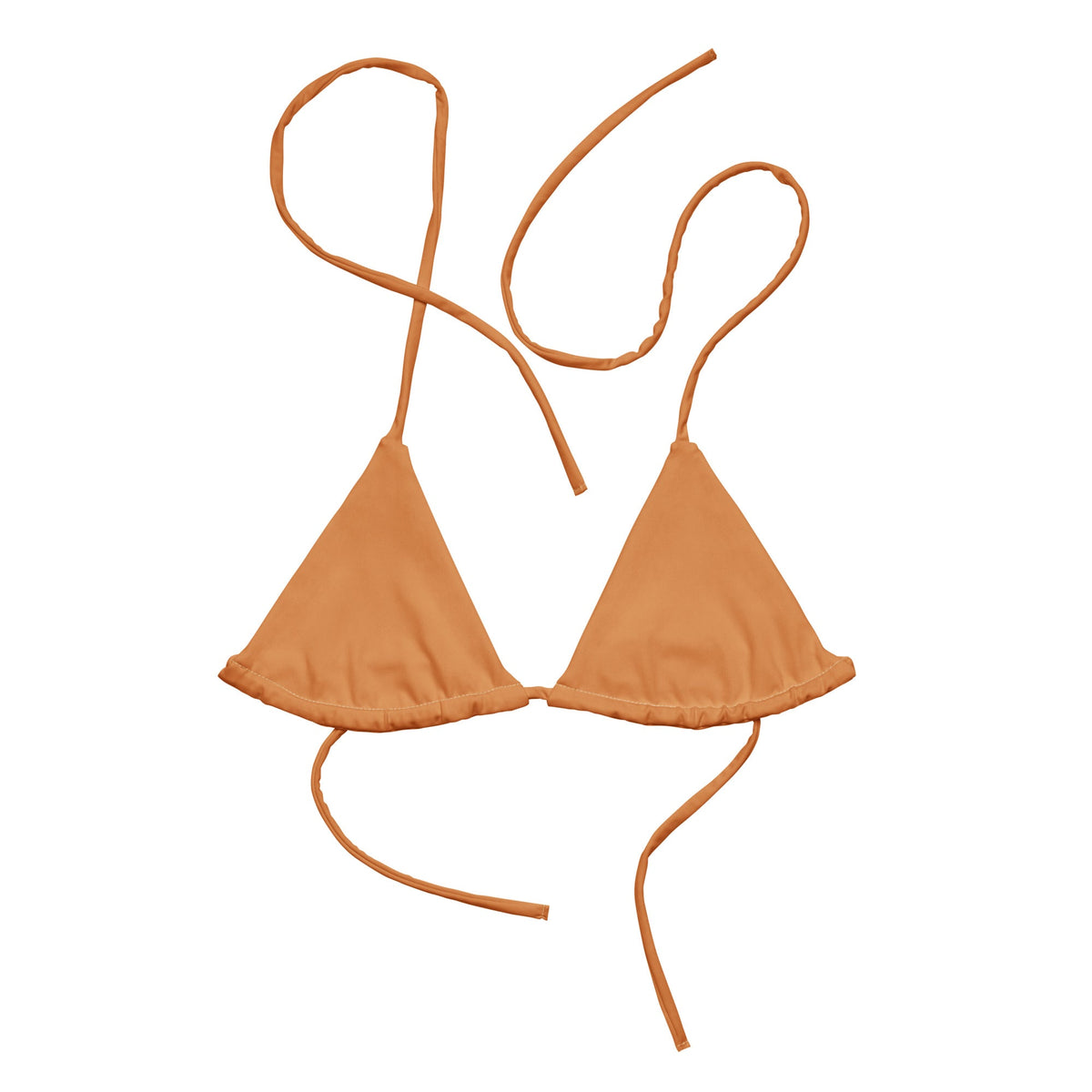 TRIANGLE STRING BIKINI TOP ECO - ORANGE SPICE