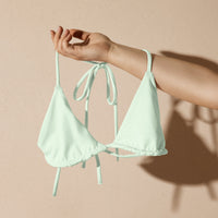 TRIANGLE STRING BIKINI TOP ECO - HONEYDEW