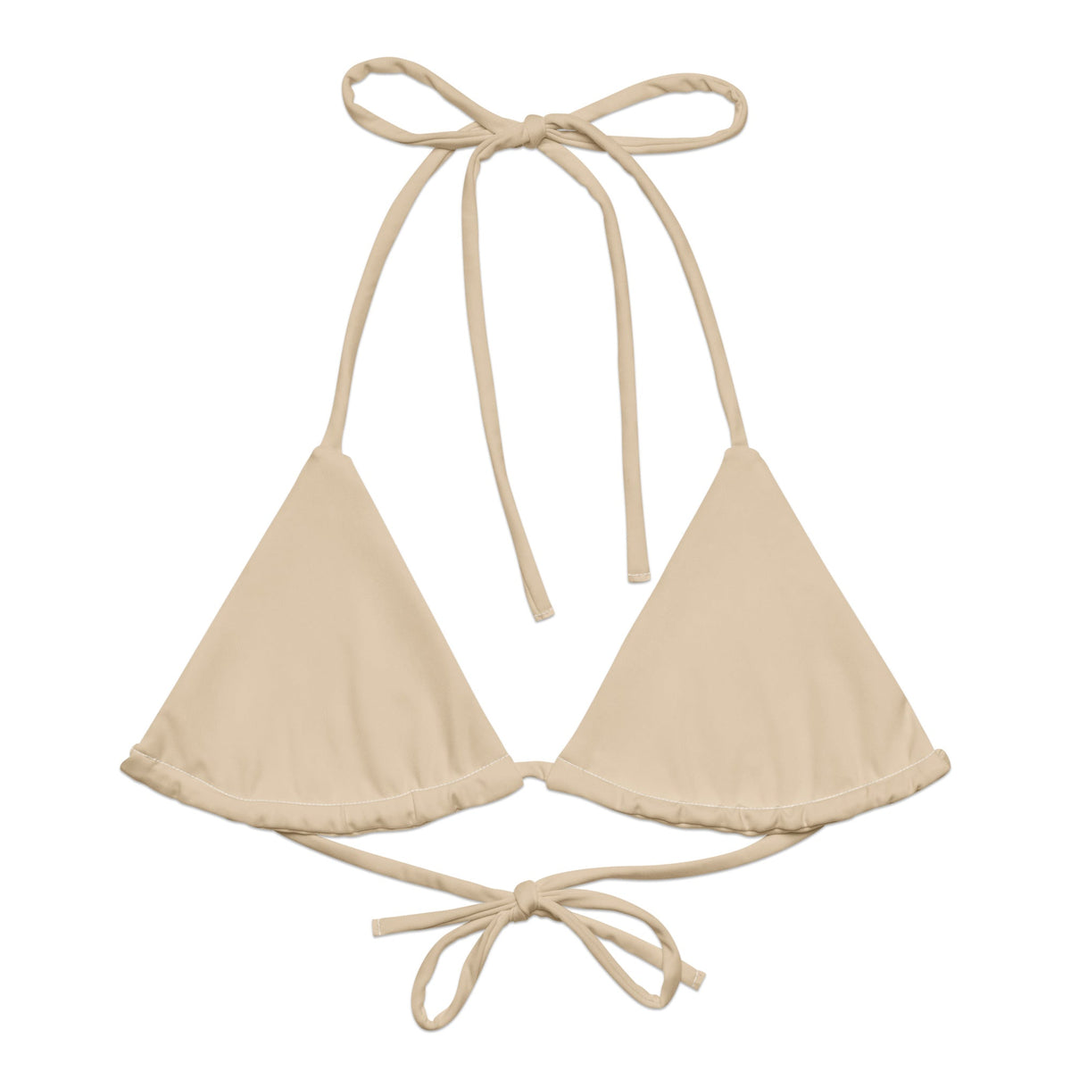 TRIANGLE STRING BIKINI TOP ECO - CHAMPAGNE