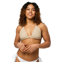 TRIANGLE STRING BIKINI TOP ECO - CHAMPAGNE